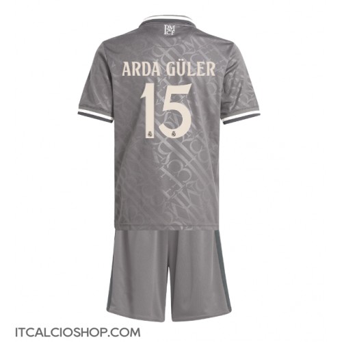 Real Madrid Arda Guler #15 Terza Maglia Bambino 2024-25 Manica Corta (+ Pantaloni corti)